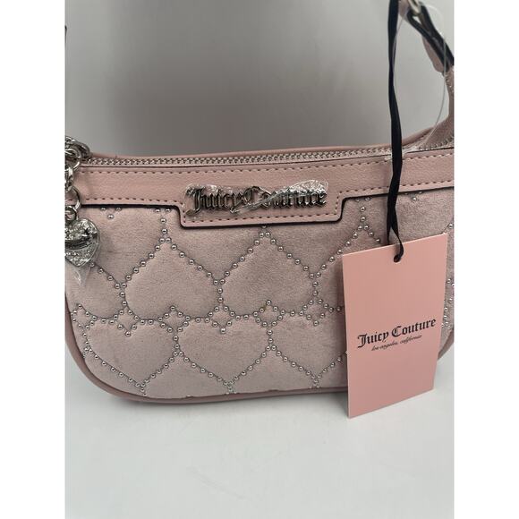 Juicy Couture Fashion Icon Mini Wristlet Dusty Pink Blush NEW - FAST Shipping!!! - Picture 2 of 6